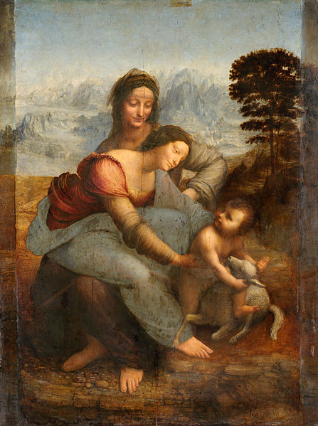 da Vinci, Virgin and Child with St. Anne